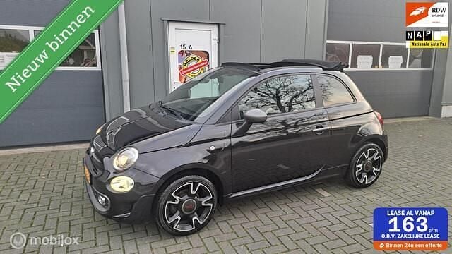 Zwart Gebruikt 2018 Fiat 500C Cabriolet | € 9.885 (Eerlijke prijs) - Afbeelding 1/4