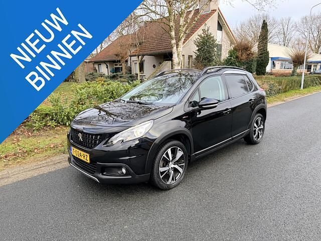 Zwart Gebruikt 2019 Peugeot 2008 GT SUV | € 14.995 (Eerlijke prijs) - Afbeelding 1/4