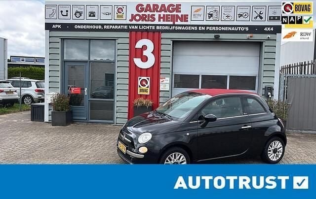 Zwart Gebruikt 2015 Fiat 500C Cabriolet | € 7.750 (Eerlijke prijs) - Afbeelding 1/4