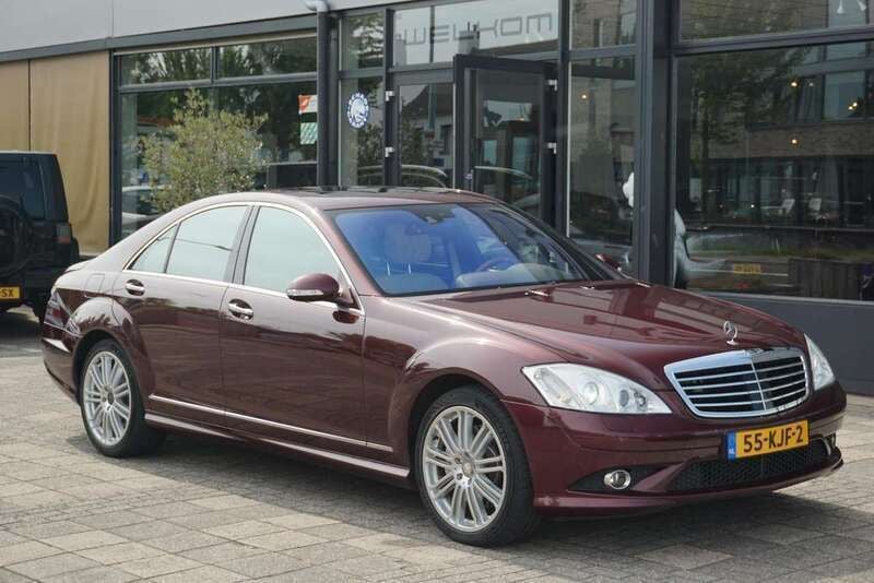 Rood, metallic lak Gebruikt 2009 Mercedes S500 Sedan | € 24.980 (Eerlijke prijs) - Afbeelding 1/4