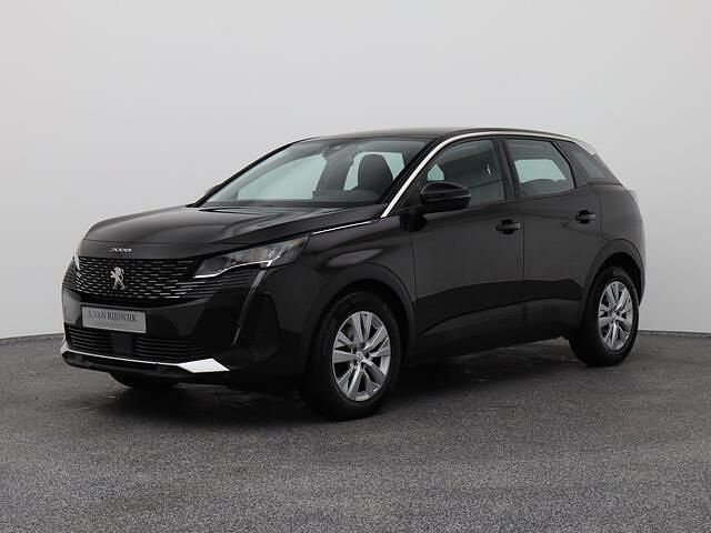 Zwart (metallic) Gebruikt 2021 Peugeot 3008 Active SUV | € 18.900 (Super prijs) - Afbeelding 1/4