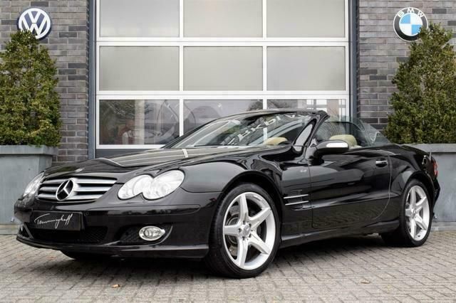 Zwart, metallic lak Gebruikt 2006 Mercedes SL500 Cabriolet | € 29.950 - Afbeelding 1/4