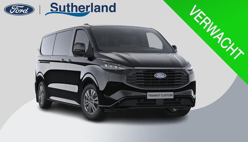 Zwart Nieuw 2025 Ford Transit Custom Limited Stationwagen | € 59.995 (Eerlijke prijs) - Afbeelding 1/4