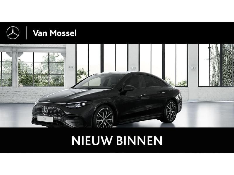 Zwart Nieuw 2025 Mercedes CLA 250+ AMG line Sedan | € 61.084 (Eerlijke prijs) - Afbeelding 1/4