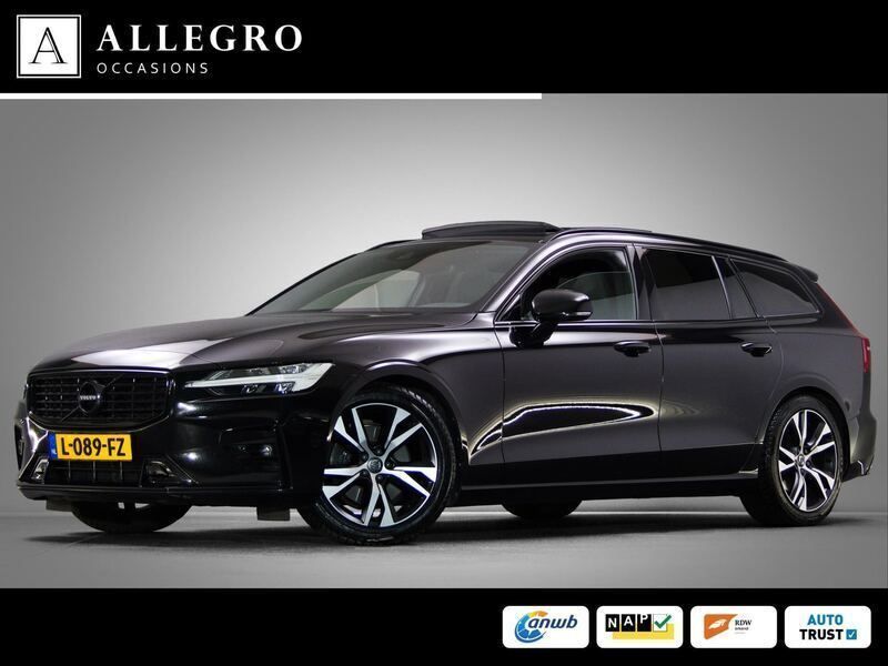 Zwart Gebruikt 2021 Volvo V60 R-Design Stationwagen | € 30.945 (Iets duurder) - Afbeelding 1/4