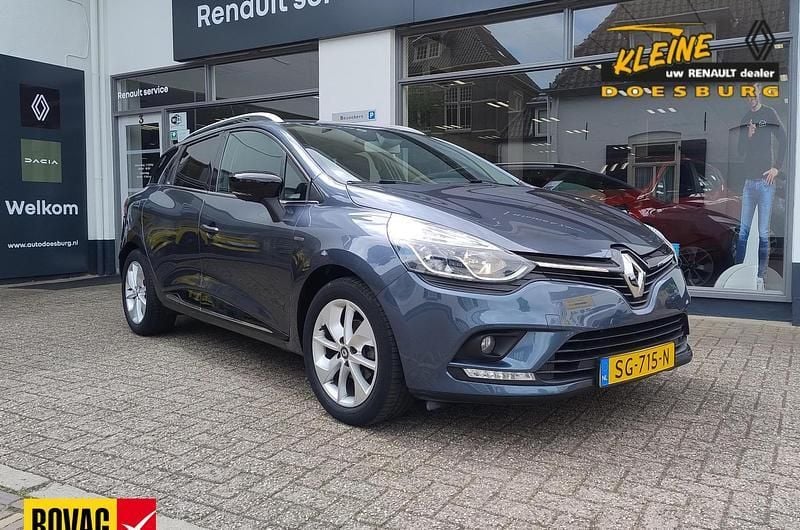 Grijs Gebruikt 2018 Renault Clio GrandTour LIMITED Stationwagen | € 13.595 - Afbeelding 1/3