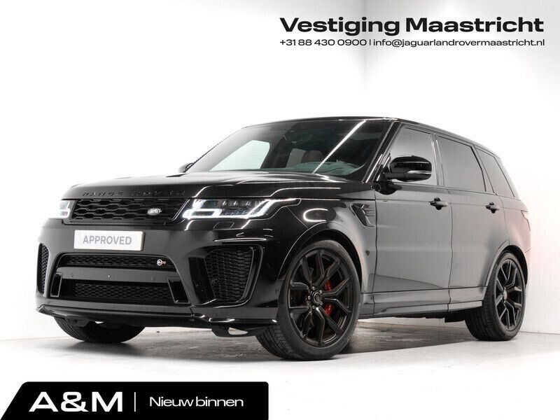 Zwart Gebruikt 2021 Land Rover Range Rover Sport SVR SUV | € 106.445 - Afbeelding 1/4