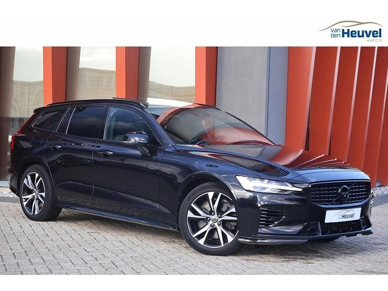 Zwart Gebruikt 2021 Volvo V60 R-Design Stationwagen | € 33.800 (Eerlijke prijs) - Afbeelding 1/4