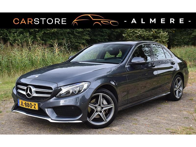 Grijs Gebruikt 2015 Mercedes C200 Prestige Sedan | € 13.450 (Goede deal) - Afbeelding 1/4