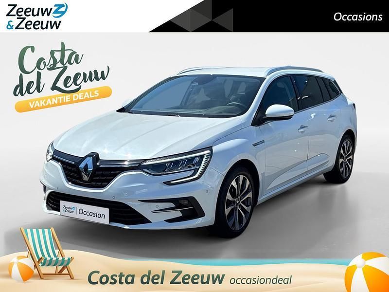 Blanc nacré qnc (licht wit) Gebruikt 2022 Renault Mégane GrandTour Techno Stationwagen | € 23.735 (Eerlijke prijs) - Afbeelding 1/4
