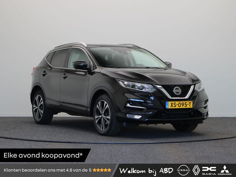 Zwart Gebruikt 2019 Nissan Qashqai N-Connecta SUV | € 18.440 (Eerlijke prijs) - Afbeelding 1/3