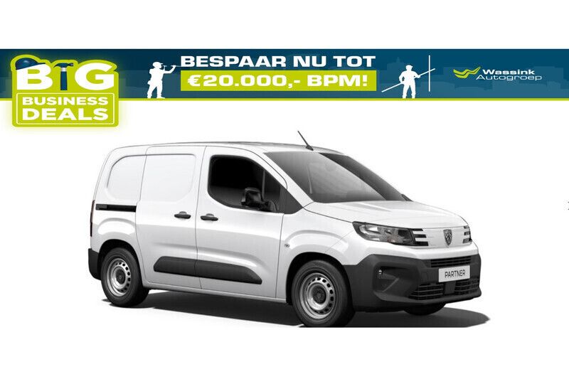Wit Nieuw 2024 Peugeot Partner MPV | € 19.799 (Eerlijke prijs) - Afbeelding 1/3