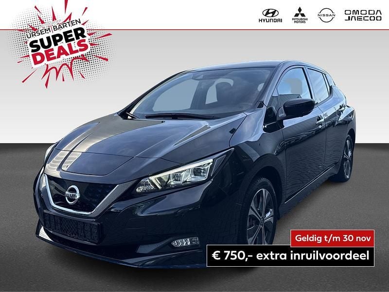 Zwart Gebruikt 2021 Nissan Leaf N-Connecta Hatchback | € 16.930 (Goede deal) - Afbeelding 1/4