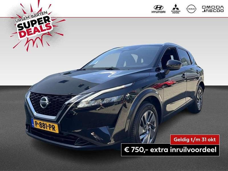 Zwart Gebruikt 2022 Nissan Qashqai Acenta SUV | € 21.990 (Eerlijke prijs) - Afbeelding 1/4