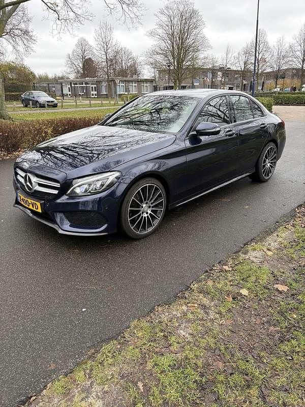 Blauw Occasion 2017 Mercedes C200 Business Sedan | € 17.500 - Afbeelding 1/4