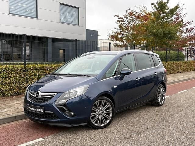 Blauw Gebruikt 2013 Opel Zafira Tourer Cosmo MPV | € 9.995 (Eerlijke prijs) - Afbeelding 1/4
