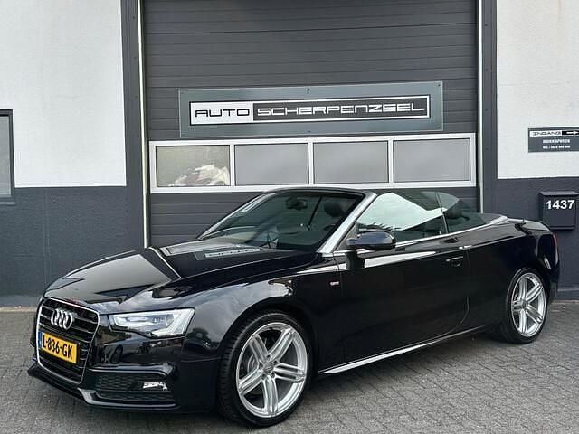 Zwart Gebruikt 2013 Audi A5 Cabriolet S-Line Cabriolet | € 16.895 (Eerlijke prijs) - Afbeelding 1/4