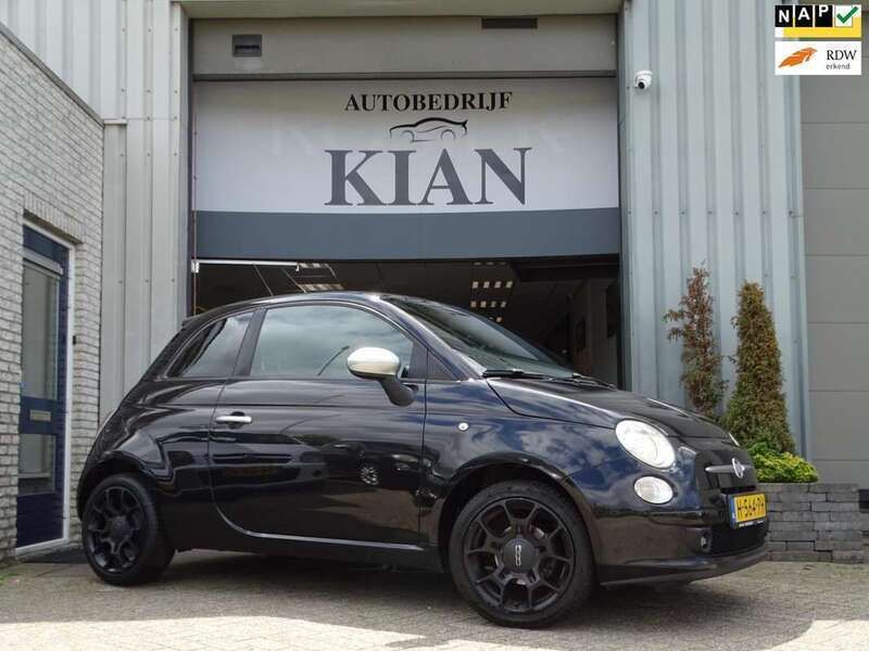 Zwart Gebruikt 2012 Fiat 500 Lounge Hatchback | € 4.450 (Super prijs) - Afbeelding 1/4