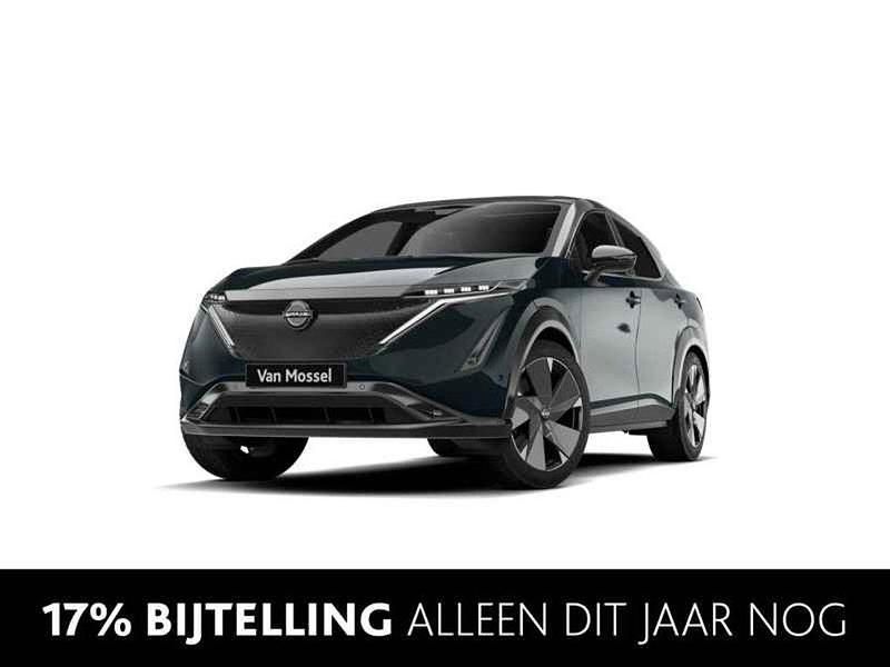 Aurora green (groen parelmoer) Nieuw 2025 Nissan Ariya Evolve SUV | € 53.690 (Duur) - Afbeelding 1/4