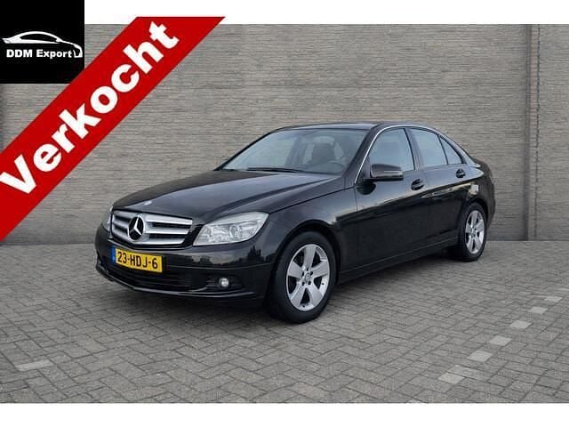 Zwart Gebruikt 2008 Mercedes C200 Business Sedan | € 3.900 (Goede deal) - Afbeelding 1/4