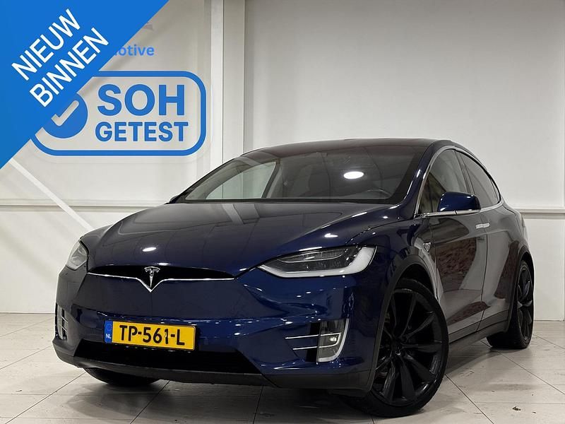 Blauw Gebruikt 2018 Tesla Model X SUV | € 34.900 (Eerlijke prijs) - Afbeelding 1/4