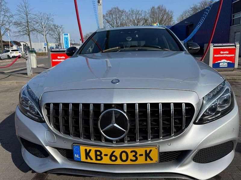 Occasion Mercedes C350e Avantgarde 211 PK (155 kW) 2016 Zilver Stationwagen