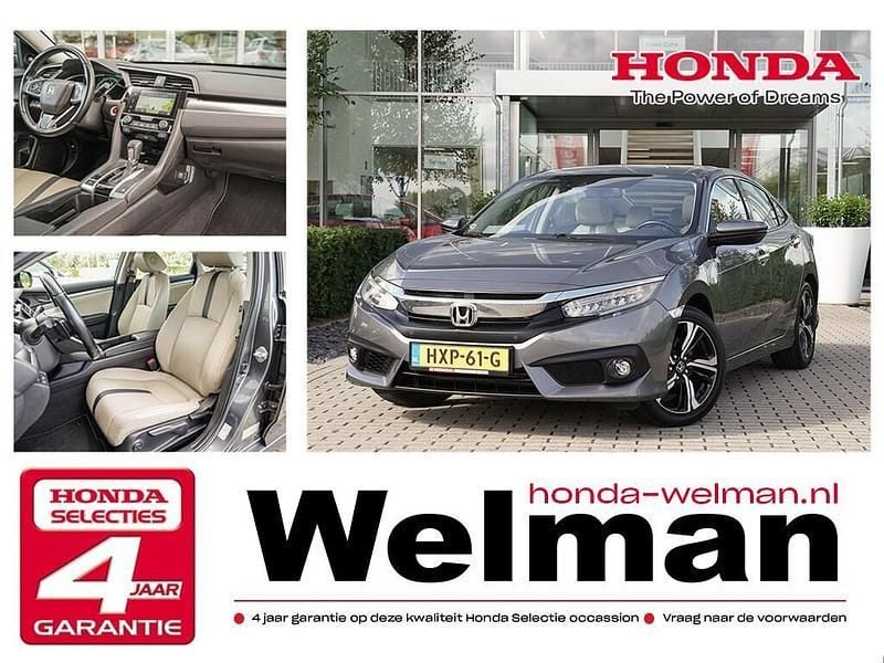 Grijs Gebruikt 2018 Honda Civic Executive Sedan | € 24.750 (Eerlijke prijs) - Afbeelding 1/4