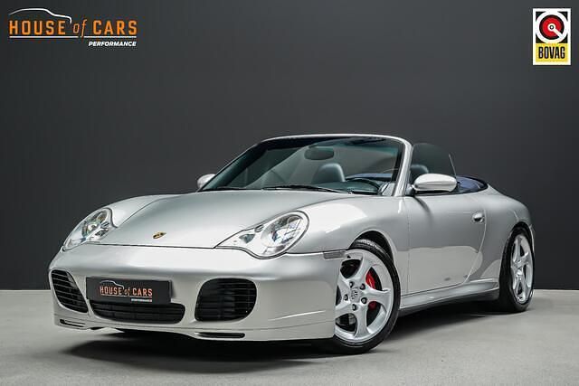 Grijs, metallic lak Gebruikt 2003 Porsche 911 Carrera 4S Cabriolet Cabriolet | € 52.995 (Super prijs) - Afbeelding 1/4