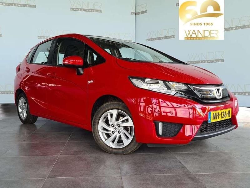 Rood Gebruikt 2017 Honda Jazz Comfort Hatchback | € 13.500 (Eerlijke prijs) - Afbeelding 1/4