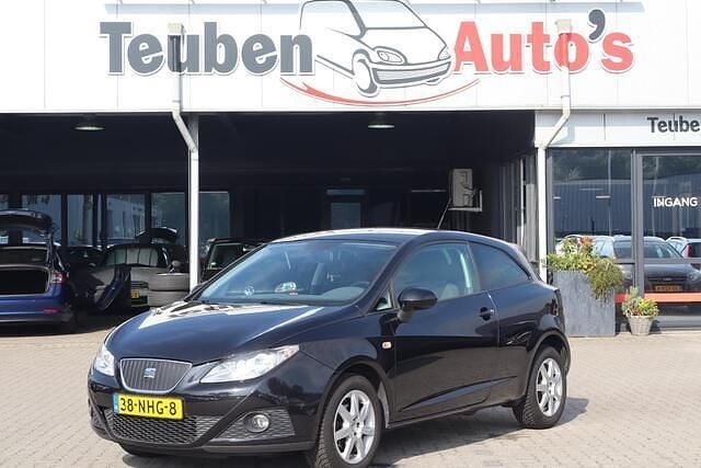 Zwart Occasion 2010 Seat Ibiza Ecomotive Hatchback | € 4.985 (Eerlijke prijs) - Afbeelding 1/4