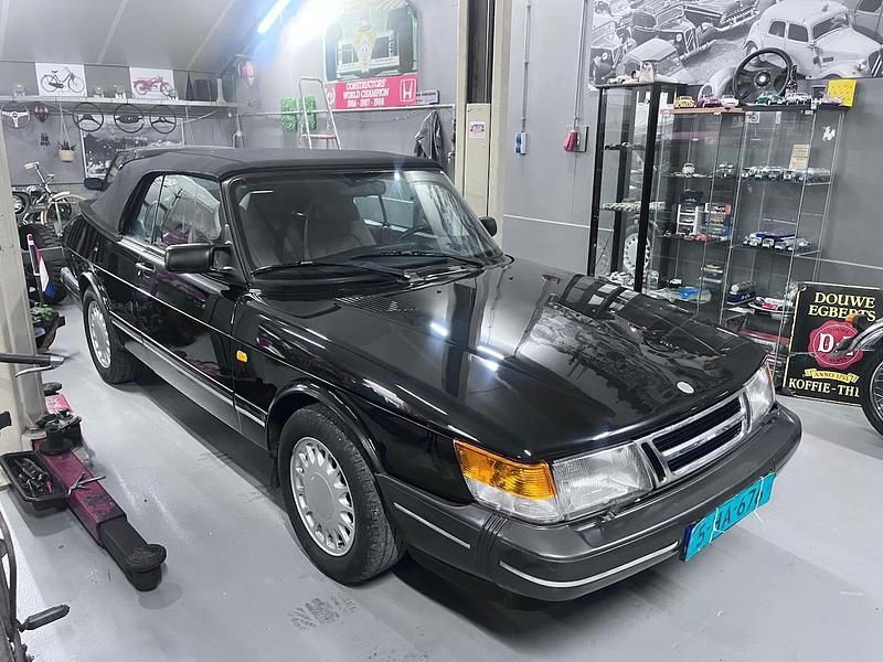 Zwart Gebruikt 1990 Saab 900 Cabriolet Cabriolet | € 5.750 - Afbeelding 1/4