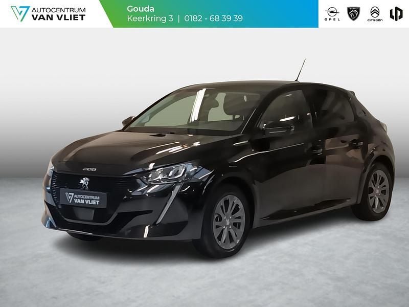 Zwart Gebruikt 2021 Peugeot e-208 Allure Hatchback | € 18.299 (Eerlijke prijs) - Afbeelding 1/4