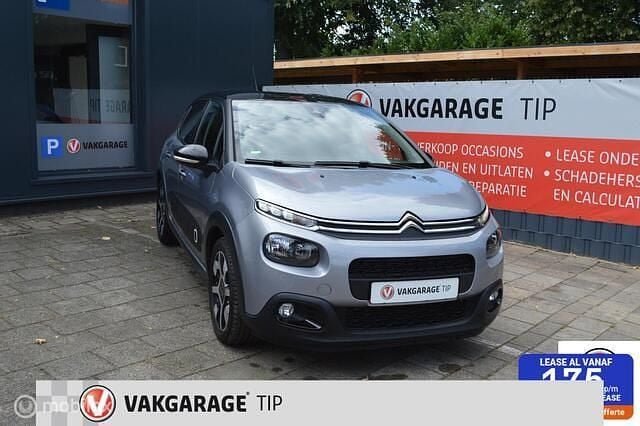 Grijs Gebruikt 2018 Citroën C3 PureTech Hatchback | € 10.650 (Eerlijke prijs) - Afbeelding 1/4