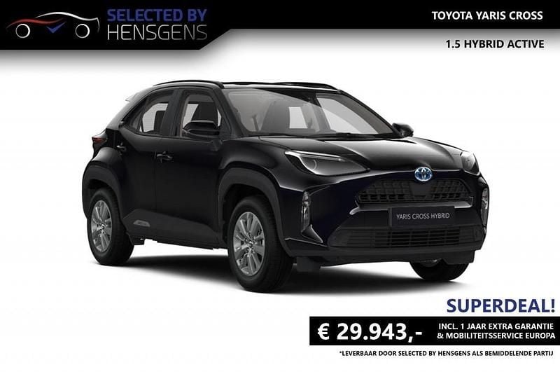 Zwart Nieuw 2026 Toyota Yaris Active SUV | € 29.944 (Eerlijke prijs) - Afbeelding 1/1