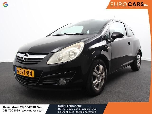 Zwart Gebruikt 2008 Opel Corsa Enjoy Hatchback | € 990 (Super prijs) - Afbeelding 1/4
