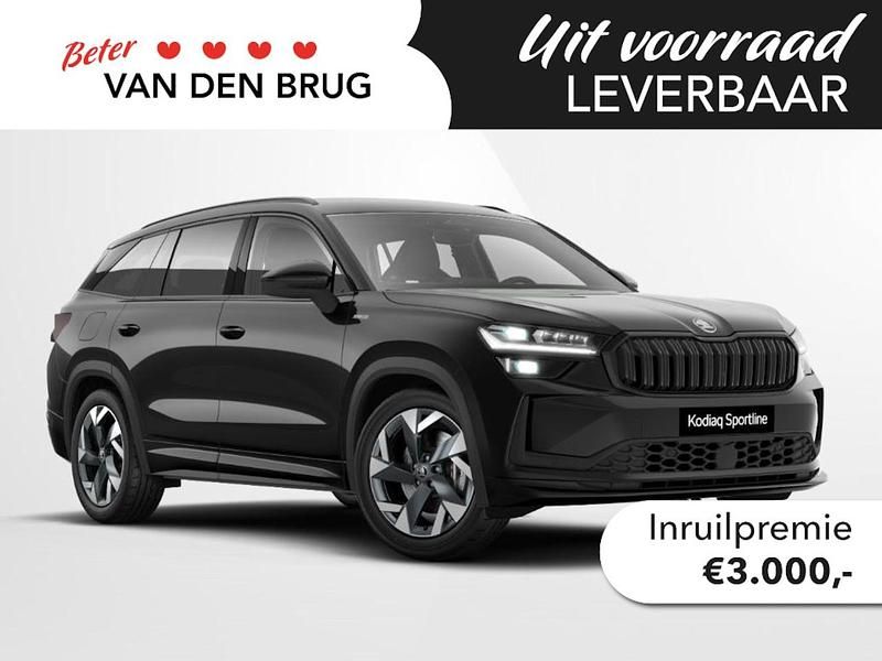 Zwart Nieuw 2025 Skoda Kodiaq Business Line SUV | € 51.470 (Super prijs) - Afbeelding 1/4