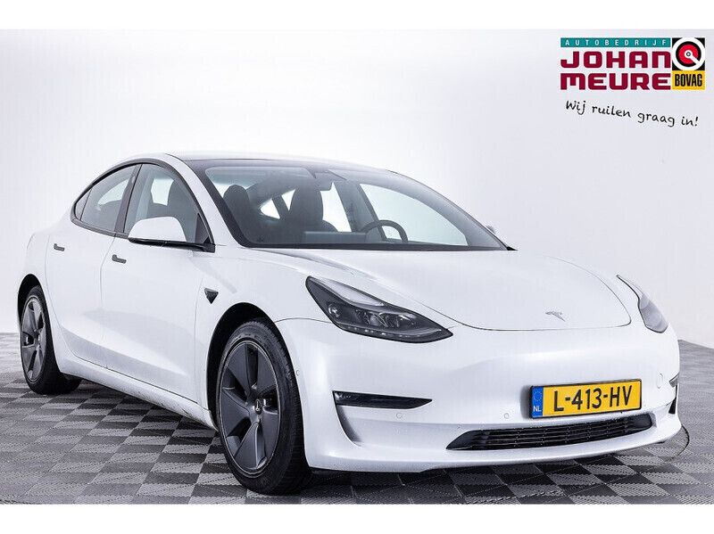 Wit Gebruikt 2021 Tesla Model 3 Long Range Sedan | € 29.900 (Eerlijke prijs) - Afbeelding 1/4