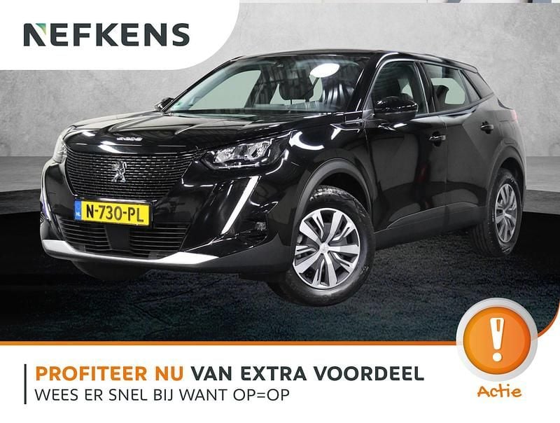 Zwart Gebruikt 2021 Peugeot e-2008 Active SUV | € 16.925 (Goede deal) - Afbeelding 1/4
