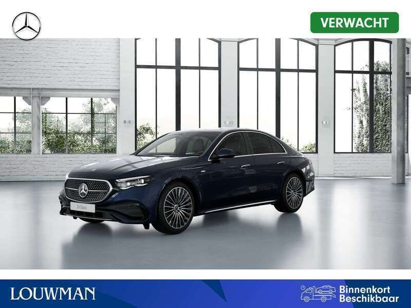 Blauw, metallic lak Nieuw 2025 Mercedes E300 Sport Edition Sedan | € 86.521 (Eerlijke prijs) - Afbeelding 1/4