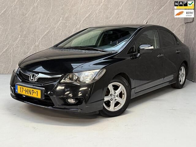 Zwart Gebruikt 2009 Honda Civic Hybrid Sedan | € 1.950 (Super prijs) - Afbeelding 1/4