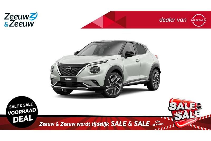 Nieuw Nissan Juke 143 PK (105 kW) 2026 Pearl white / zwart dak SUV