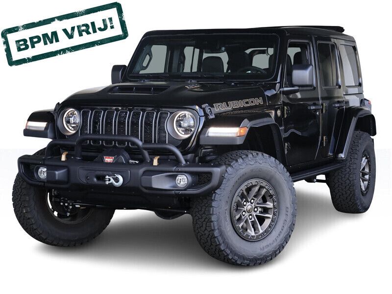 Zwart Nieuw 2024 Jeep Wrangler Rubicon SUV | € 125.000 - Afbeelding 1/4