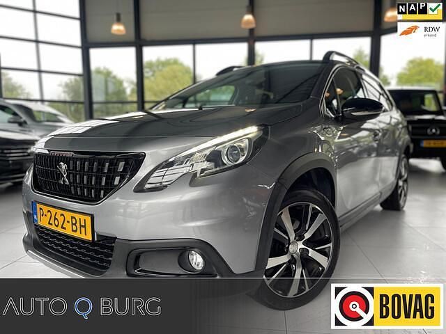 Grijs Gebruikt 2017 Peugeot 2008 GT-line SUV | € 12.950 (Eerlijke prijs) - Afbeelding 1/4