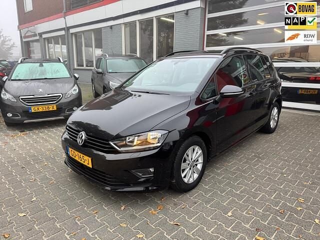 Zwart Gebruikt 2014 VW Golf Sportsvan Highline MPV | € 13.950 (Eerlijke prijs) - Afbeelding 1/4