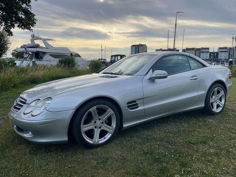 Grijs Gebruikt 2001 Mercedes SL500 Cabriolet | € 17.500 - Afbeelding 1/4