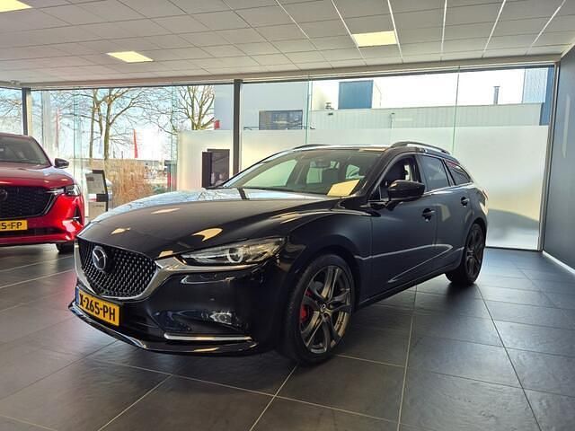 Jet black Occasion 2024 Mazda 6 Comfort Stationwagen | € 38.950 (Duur) - Afbeelding 1/4