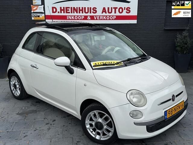 Wit Gebruikt 2010 Fiat 500 Lounge Hatchback | € 2.990 (Goede deal) - Afbeelding 1/4