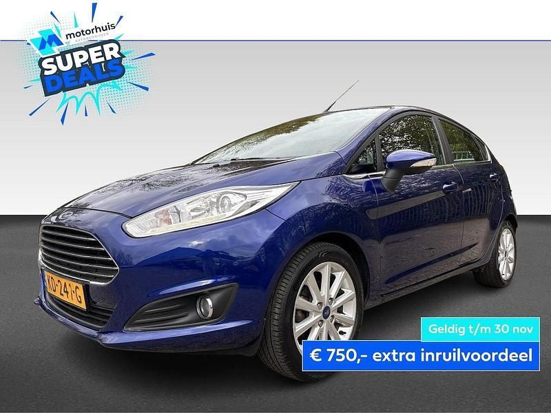 Blauw Gebruikt 2016 Ford Fiesta Titanium Hatchback | € 9.445 (Eerlijke prijs) - Afbeelding 1/4