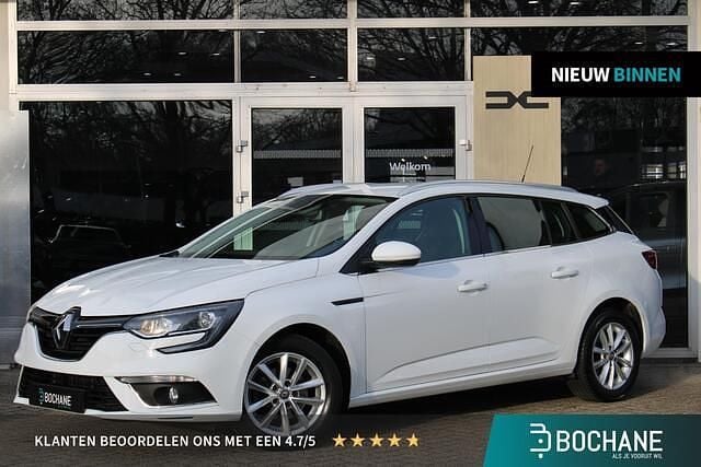 Occasion Renault Mégane GrandTour Zen 131 PK (96 kW) 2017 Ice white bc (ov369) Stationwagen