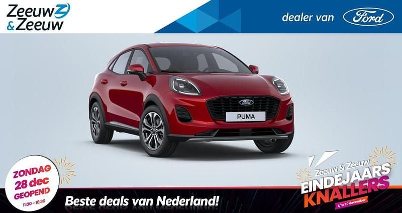 Perfect red Nieuw 2025 Ford Puma Titanium SUV | € 29.970 (Super prijs) - Afbeelding 1/4